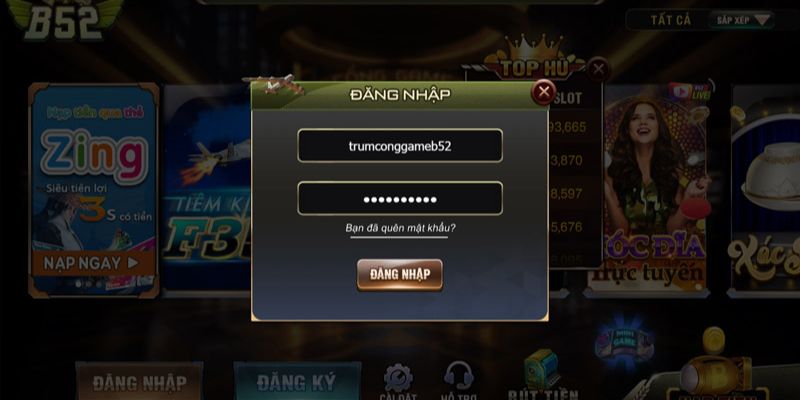 Những lỗi thường gặp hướng dẫn đăng nhập B52 Club